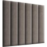 Postergaleria 3D tapacirani akustični zidni panel od braon pliša dimenzija 15x90 cm