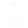 Globo Miram Visilica | Boja Cementa ø41cm | Industrijski Stil