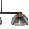 Globo Vitiano 15393-3 Viseća Lampa | Metalna Crna Visilica