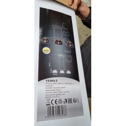 Globo Vitiano 15393-3 Viseća Lampa | Metalna Crna Visilica