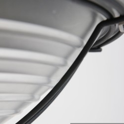 Steinhauer Mexlite LEA velika siva industrijska visilica od metala prečnika 47 cm