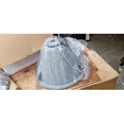 Steinhauer Mexlite LEA siva industrijska visilica 47 cm sa metalnom rešetkom i polomljenim donjim staklom