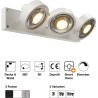 SLV Kalu plafonska lampa od aluminijuma sa tri rotirajuća spota u mat beloj boji outlet