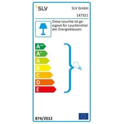 SLV Kalu plafonska lampa od aluminijuma sa tri rotirajuća spota u mat beloj boji outlet