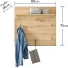 Stella Trading NOLA zidni garderobni panel u dekoru Artisan hrast outlet