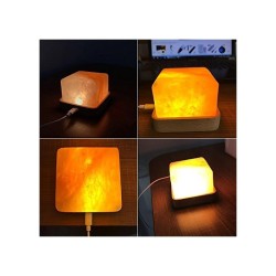 Hisoo LED Slana Lampa | Prirodna Himalajska So | USB 500lm