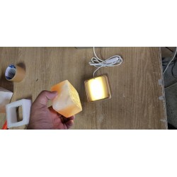 Hisoo LED Slana Lampa | Prirodna Himalajska So | USB 500lm