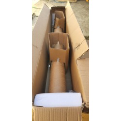 Moderna hromirana LED podna lampa Sompex Bling sa dve podesive glave i touch dimerom