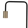 Moderna Nave Modo podna lampa od aluminijuma u crnoj i zlatnoj boji visine 150 cm