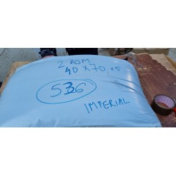 Sampur beli luksuzni jastuk 40x70 cm sa šupljim mikrofiber vlaknima i prugastom žakard navlakom