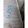 Sampur beli luksuzni jastuk 40x70 cm sa šupljim mikrofiber vlaknima i prugastom žakard navlakom