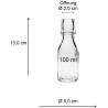 Viva Haushaltswaren Flašice 100ml sa Porcelanskim Poklopcem | 6 kom