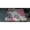 Spring cvetni prošiveni prekrivač za krevet 220x240 cm sa dve jastučnice 65x65 cm u roze i svetlim tonovima