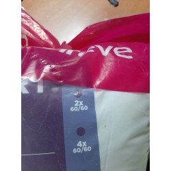 Set od 2 bela Blanrêve Confort Luxe jastuka 60x60 cm sa navlakom od perkal pamuka