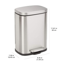 Amazon Basics Kanta 5L Nerđajući Čelik - Soft Close | Outlet BGD