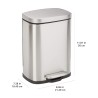 Amazon Basics Kanta 5L Nerđajući Čelik - Soft Close | Outlet BGD