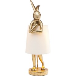 KARE Animal Rabbit Gold/bela 68 cm – polomljene noge