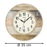 AMS 5975 Radio Zidni Sat 35cm - Automatsko Podešavanje | Outlet BGD