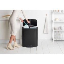 OUTLET Brabantia Bo Kanta 2x30L Mat Crna | Outlet BGD
