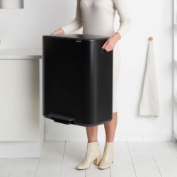 OUTLET Brabantia Bo Kanta 2x30L Mat Crna | Outlet BGD