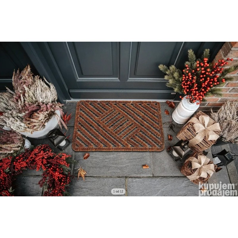 Otirač Hanse Home Coco Natural od gustih kokosovih vlakana sa čvrstom bazom od pocinkovanog metala