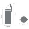 OUTLET Brabantia NewIcon Kanta 30L Bela - Metalni Uložak | Outlet BGD