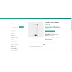 OUTLET Brabantia NewIcon Kanta 30L Bela - Metalni Uložak | Outlet BGD