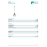 Eglo Staverton 43344 | Crna Mrežasta Visilica | Sniženo | Outlet