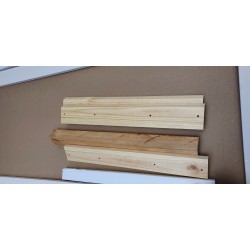 Maison Belfort Lyngby ram za ogledalo od masivnog bora bele boje dimenzija 52x144 cm bez stakla