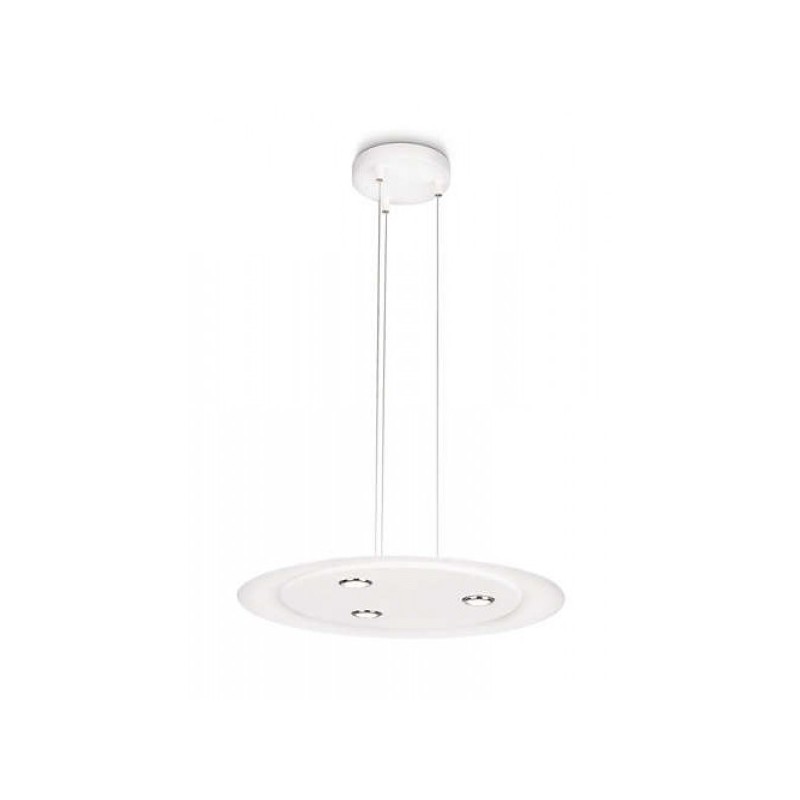 Philips Ledino Avance beli okrugli LED luster sa tri integrisana izvora svetlosti i podesivom visinom