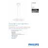 Philips Ledino Avance beli okrugli LED luster sa tri integrisana izvora svetlosti i podesivom visinom
