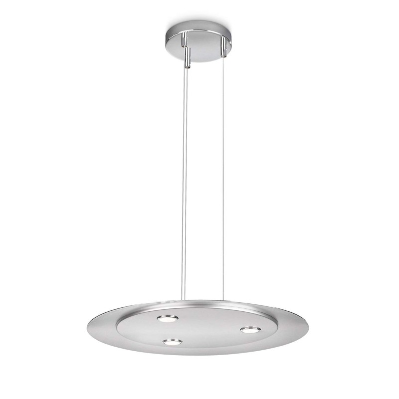 Philips Ledino Avance hromirani LED luster sa tri okrugla izvora svetlosti i podesivom visinom