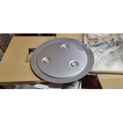 Moderni Philips Ledino Avance luster sa tri LED modula u hromiranoj obradi, toplo belo svetlo