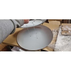Moderni Philips Ledino Avance luster sa tri LED modula u hromiranoj obradi, toplo belo svetlo