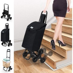 Vounot crna kolica za kupovinu sa vodootpornom torbom od 32L outlet