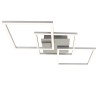 Luksuzna hromirana LED plafonjera Briloner Frame sa tri pravougaona modula
