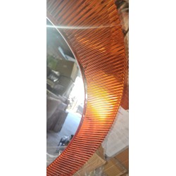 Kartell All Saints ogledalo narandžasto 78 cm sa naprsnućem na delu plastičnog rama