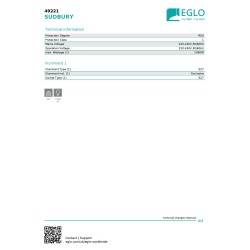 Eglo Sudbury 49221 | Antik Bela Visilica | Rezervni Metalni Deo I Outlet