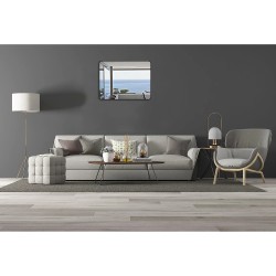 Mat crni aluminijumski ram Loftscape Living dimenzija 80x60 cm outlet