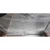 Loftscape Living mat crni aluminijumski ram ogledala 80x60 cm sa polomljenim ogledalom
