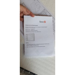 Aluminijumski ram za ogledalo 80x60 cm crni Outlet