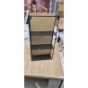 Umbra Cubiko crno zidno ogledalo sa skrivenim policama za odlaganje dimenzija 30x13x62 cm