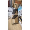 Umbra Cubiko crno zidno ogledalo sa skrivenim policama za odlaganje dimenzija 30x13x62 cm