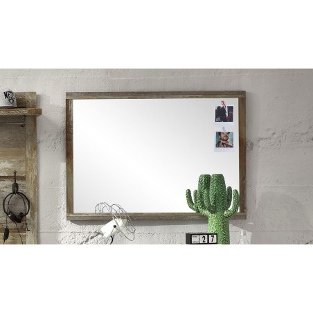 Braon sivo zidno ogledalo Red Living Tapara dimenzija 97x70 cm outlet