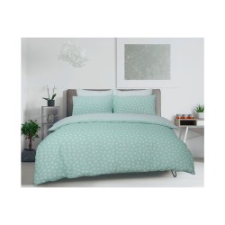Sleepdown Polka Dot Mint reverzibilna posteljina sa tufnama 260x220 cm outlet
