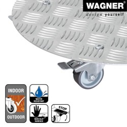 Aluminijumska okrugla kolica za saksije Wagner Alaska GH7002 outlet