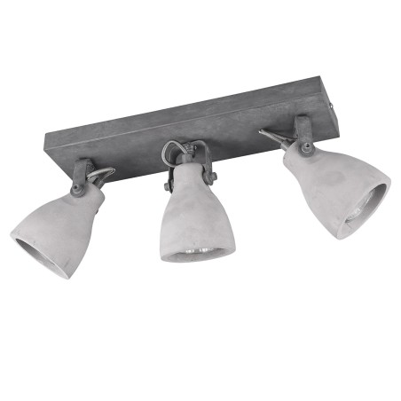 Trio Concrete plafonska spot lampa 3xGU10 u betonskom izgledu sa polomljena sva tri abažura