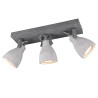 Trio Concrete plafonska spot lampa 3xGU10 u betonskom izgledu sa polomljena sva tri abažura