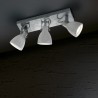 Trio Concrete plafonska spot lampa 3xGU10 u betonskom izgledu sa polomljena sva tri abažura