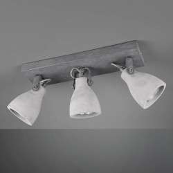 Trio Concrete plafonska spot lampa 3xGU10 u betonskom izgledu sa polomljena sva tri abažura